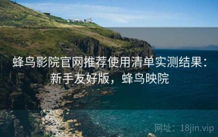 蜂鸟影院官网推荐使用清单实测结果：新手友好版，蜂鸟映院