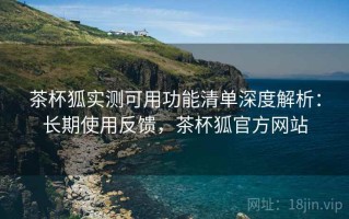 茶杯狐实测可用功能清单深度解析：长期使用反馈，茶杯狐官方网站