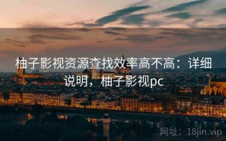 柚子影视资源查找效率高不高：详细说明，柚子影视pc