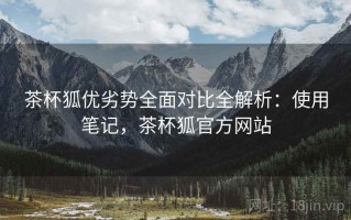 茶杯狐优劣势全面对比全解析：使用笔记，茶杯狐官方网站