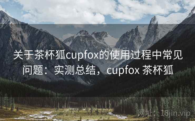关于茶杯狐cupfox的使用过程中常见问题：实测总结，cupfox 茶杯狐