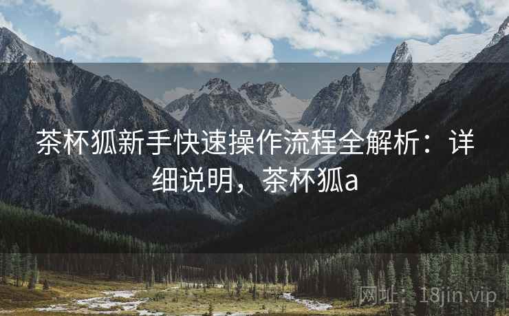 茶杯狐新手快速操作流程全解析:详细说明,茶杯狐a 茶杯狐新手快速操作流程全解析:详细说明,茶杯狐a